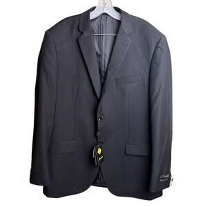Demantie NWT Men's Sports Coat Black 44L Blazer Suit Coat Hand Tailored